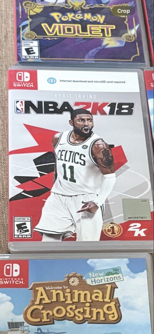 Nintendo Switch NBA 2K18 Game (Category: Nintendo) located in Tagaytay City. Submitted by lamauss (Listing ID 1462936060, Image 1). Description: - NBA 2K18 for Nintendo Switch - Features Kyrie Irving on the cover - Requires internet download and microSD card - ESRB Rating: Everyone 10+ - Perfect for basketball fans.