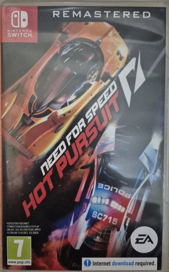 Nintendo Switch Need for Speed Hot Pursuit Remastered (Category: Nintendo) located in Manila. Submitted by rafaelmacatangay (Listing ID 1462913645, Image 1). Description: - Need for Speed Hot Pursuit Remastered for Nintendo Switch - Experience the classic racing game, now remastered! - Persistent internet connection required for online play - Age restrictions apply to online features (check back of box for details).
