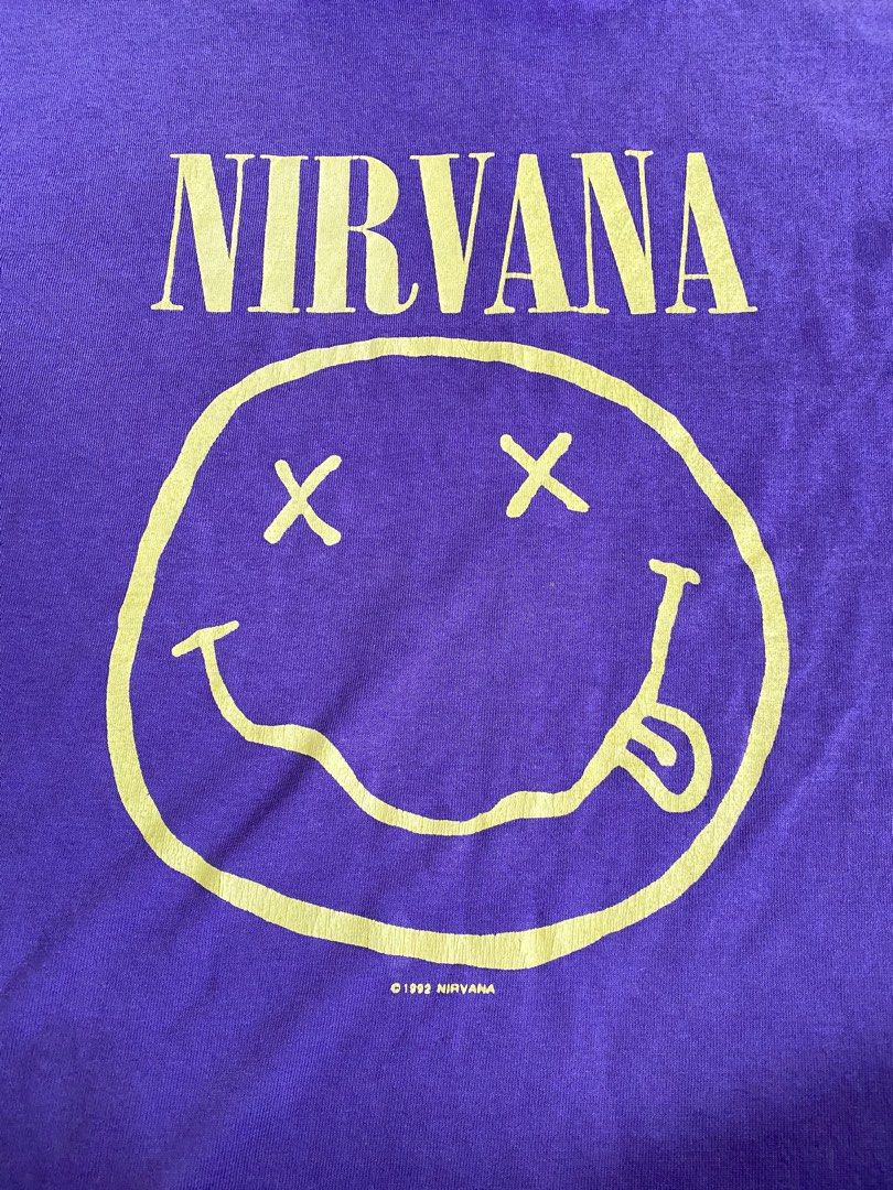 NIRVANA (Category: Tshirts & Polo Shirts) located in Tanah Merah. Submitted by wirustore (Listing ID 1463074550, Image 3). Description: VTG NIRVANA PIT 18/26 Kondisi 8/10 sudah di alter lain2 rujuk gmbar Rm 65.