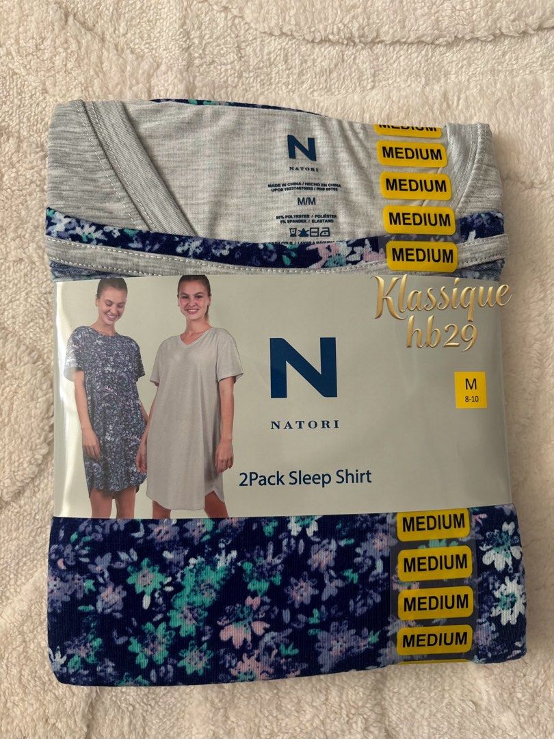 Nitori Sleep shirt (Category: Undergarments & Loungewear) located in Lipa City. Submitted by klassique_handbags (Listing ID 1463041329, Image 3). Description: ✅Available✅ ❤️Nitori Sleep shirt❤️ 2 pack strechable Ultra soft, relaxed fit & comfort Crew neck & V neck set Medium (8-10 )bust (chest 36-38 inches) Small (4-6) (bust chest 32-35 inches) 💯original sf not included courier Lbc📦 (1050) php Disclaimer: All trademarks, logos, and brand names 