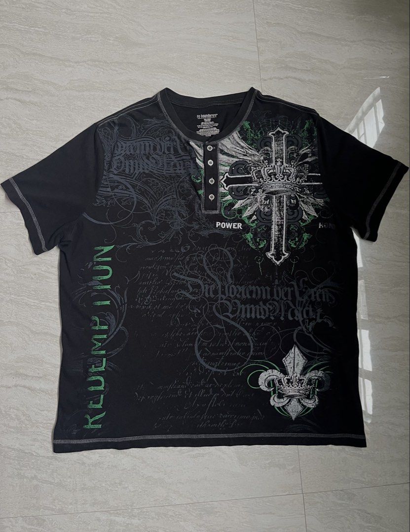No Boundaries Redemption Button Up (Category: Tshirts & Polo Shirts ) located in Manila. Submitted by gentlewater-e612 (Listing ID 1462886023, Image 1). Description: issue: last slide dimes: 25x27.