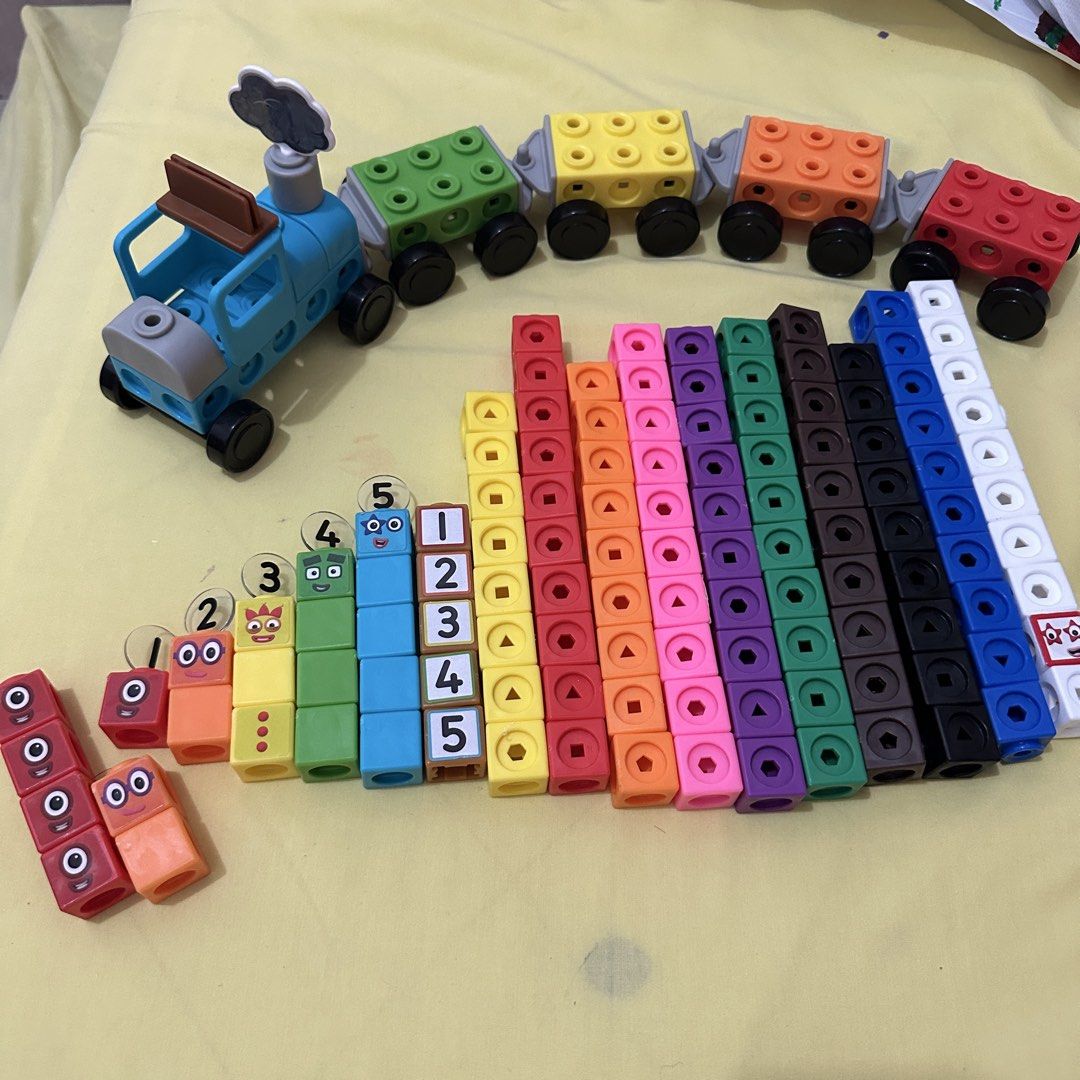 Numberblocks Train and Mathlink Cubes Set (Category: Educational & Learning Toys) located in Kawit. Submitted by wevibevintage (Listing ID 1462912265, Image 2). Description: .