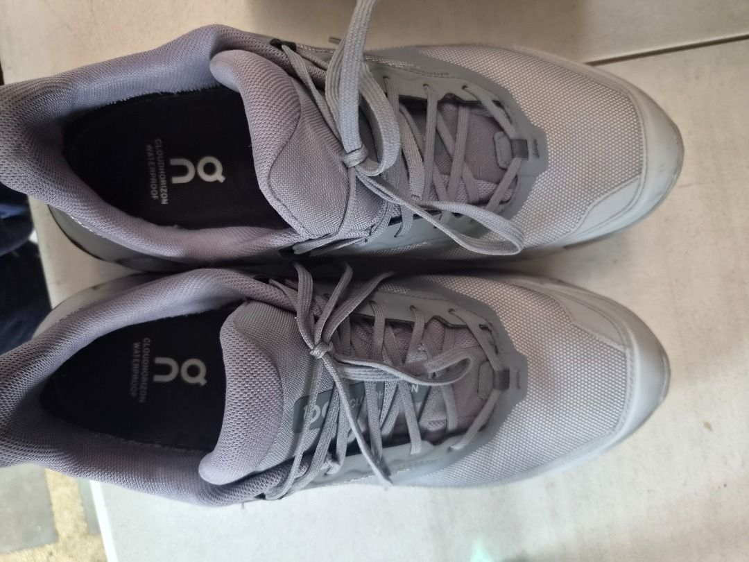 ON Cloudhorizon 2 Waterproof Size 10M (Category: Sneakers) located in Manila. Submitted by antalf (Listing ID 1462916822, Image 3). Description: - ON CloudHorizon 2 WP - Color: Rock Alloy - Size: 10 - used for one foreign trip tiny neglible stain 8.5/10 Alabang pick up.