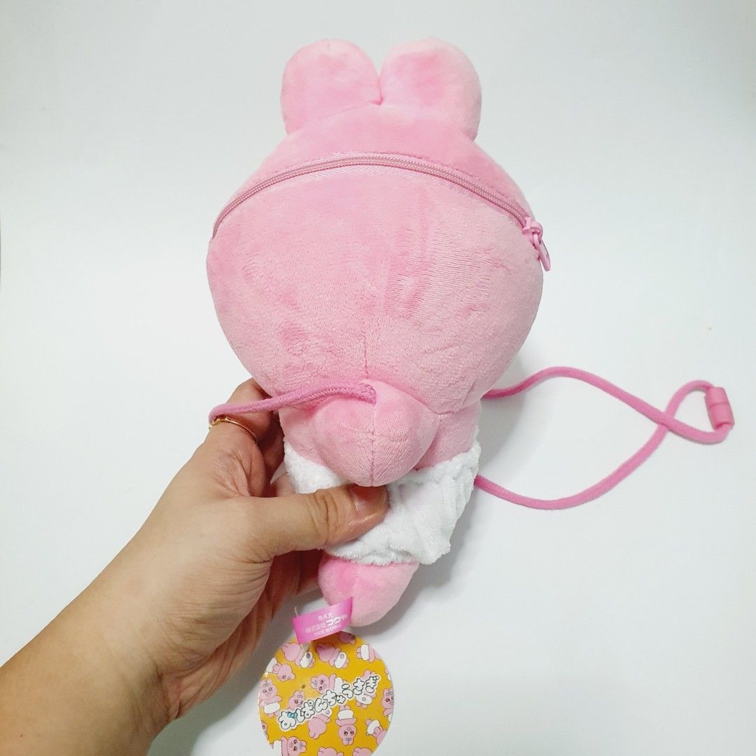 Opanchu Usagi String Pouch Plush (Category: Plushies & Soft Toys) located in Taytay. Submitted by kyo.mono (Listing ID 1463001278, Image 2). Description: 💟Follow us on IG: kyo.mono for faster replies TikTok: kyo.mono_ for videos and review Brand new with paper tag Auth from Japan Actual photo posted.