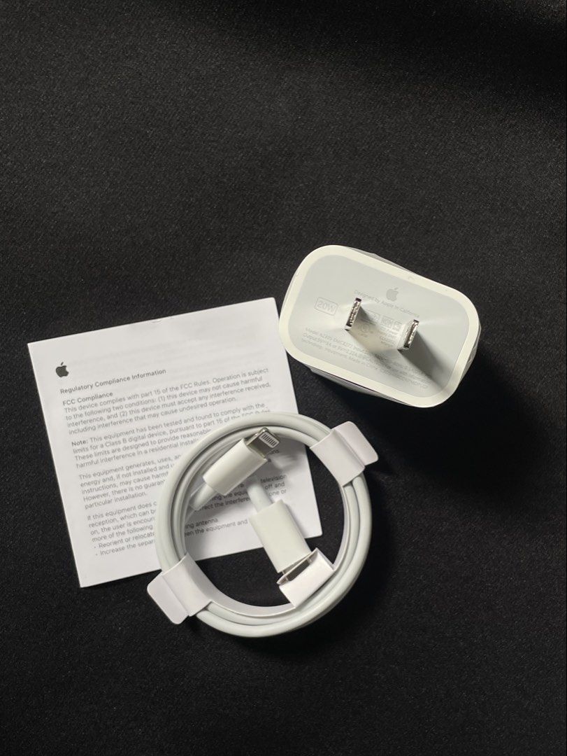 ORIGINAL IPHONE CHARGER - 20WATTS (Category: Chargers & Cables) located in Quezon City. Submitted by clist066 (Listing ID 1463046087, Image 1). Description: Original Usb-c to lightning Apple Power Adapter 20watts Charger! 480 pesos only‼️ LEGIT FAST CHARGER. BOX ARE SEALED / GUARANTEED BRAND NEW MONEY BACK IF PROVEN FAKE FIX PRICE NA PO! WAG NA PO MAG CHAT KUNG TATAWAD READY TO SHIP ANYTIME/ SAME DAY DELIVERY WITHIN METRO MANILA VIA LALAMOVE CASH