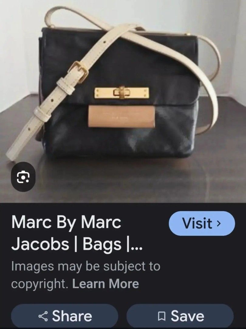 Original Marc by Marc Jacobs Black (Category: Shoulder Bags) located in Cabuyao City. Submitted by secondhand.shop.ph (Listing ID 1462950855, Image 2). Description: Sale❗️Sale❗️Sale❗️ Original Marc Jacobs Small Pure genuine leather No flaws 📌First to pay!.