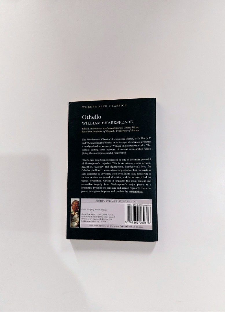 Othello by William Shakespeare (Category: Storybooks) located in Tanauan. Submitted by solanaclassics (Listing ID 1462954174, Image 2). Description: 📚 major bookshelf clean out / clearance sale ~ — RFS: decluttering my bookshelves and switching to digital books — MOP: Gcash | fast shipping *feel free to send a message if you wish to negotiate the price :).