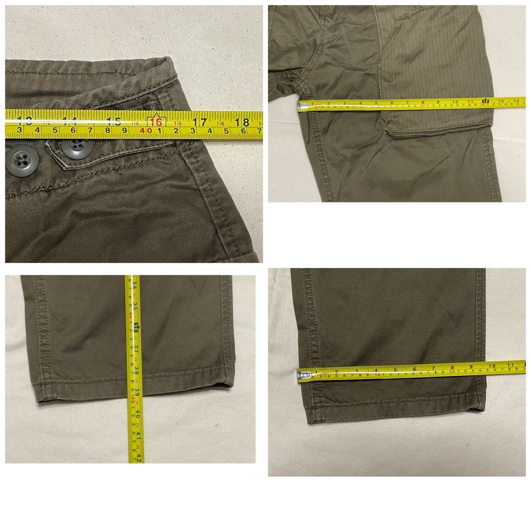 P-44 monkey pants （分類：長褲）位於 Hong Kong。 由 pop38 提交（商品編號 1463116555，圖片 10）。簡介： 品牌：Midwest Supply 明細：由知名古著品牌美華氏旗下 Midwest Supply 所推出的軍風多口袋工裝褲（Monkey Pants），闊比闊腳，少着乾淨冇瑕疵。 Size：medium (參考度尺）。