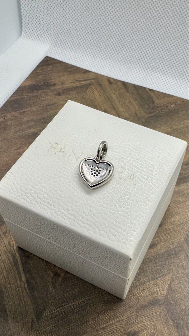 Pandora Signature Dangle Charm (Category: Charms) located in Cabanatuan. Submitted by water.withahintoflime (Listing ID 1462990423, Image 2). Description: Retired|Authentic Stamped S925 G585 ALE 🎗️Last Price Posted|Free Shipping|Less 100 on every one(1) addition. 🎗️No issue|With Packaging|With Box.