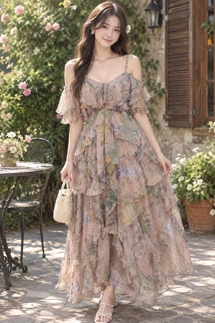 Pastel Floral Layered Dress (Category: Dresses) located in Pagudpud. Submitted by altheacee063978 (Listing ID 1463100012, Image 1). Description: .