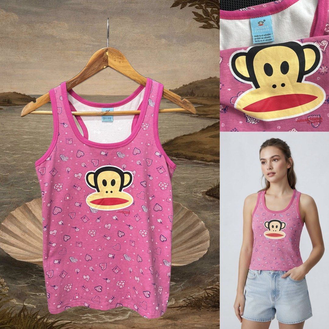 Paul Frank pink tank top (Category: Activewear) located in Dasmarinas. Submitted by Ukaybes (Listing ID 1463110067, Image 1). Description: Paul Frank pink tank top Size: XS 16W 22L Excellent condition M/Mine: 400 DM: Name | Contact | Address & Brgy Please comment MINE only if you’re 100% sure and ready to pay. No return or exchange.