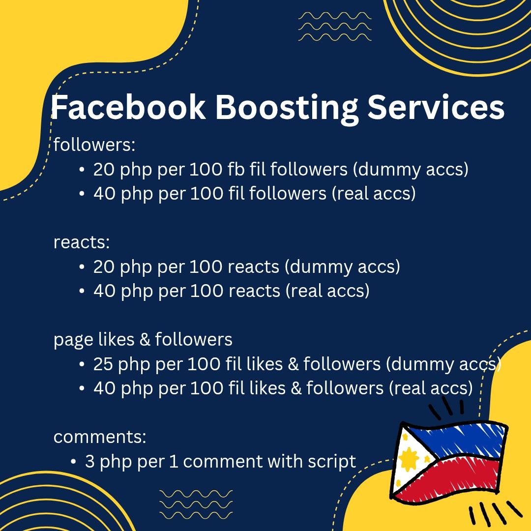 PH Facebook Boosting Services (Category: Looking For) located in Manila. Submitted by boostingsocmedservices (Listing ID 1462952314, Image 1). Description: .