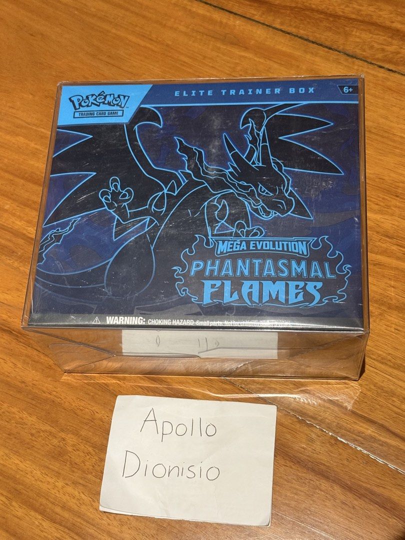 Phantasmal Flames Elite Trainer Box with Protector (Category: Card Boxes & Cases) located in Manila. Submitted by kims_vault (Listing ID 1463027593, Image 1). Description: San Juan/Manila.