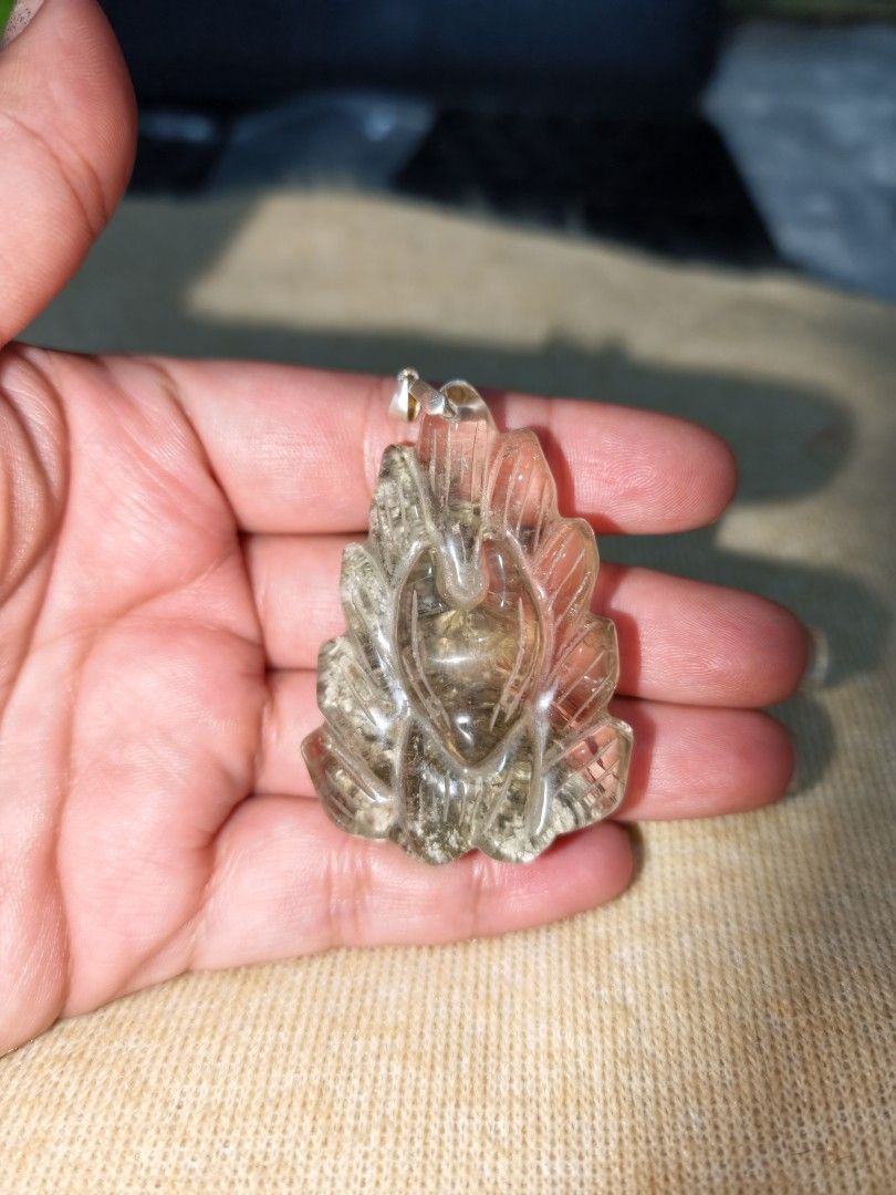 Phantom Quartz 9Taioed Fox Big Pendant (Category: Necklaces) located in Quezon City. Submitted by piaoliangcollections.ph (Listing ID 1463094375, Image 2). Description: Made From Natural Phantom Quartz Stone. Phantom quartz provides deep spiritual growth, emotional healing, and personal transformation by symbolizing inner evolution and past life wisdom. Spiritual and Mental Benefits Soul Evolution: Acts as an energetic map to help you process pas