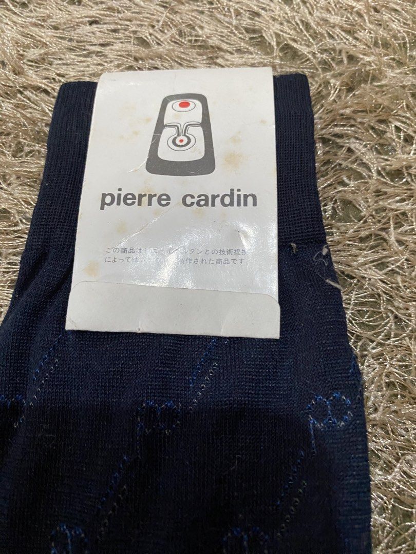 Pierre Cardin Navy Blue Patterned Socks Size M (Category: Socks) located in Bulacan. Submitted by rich2545 (Listing ID 1462901000, Image 3). Description: - Brand: Pierre Cardin - Color: Navy Blue - Pattern: Subtle Diamond - Size: M - Perfect for: Everyday wear or dressing up an outfit - Features: Comfortable and stylish.