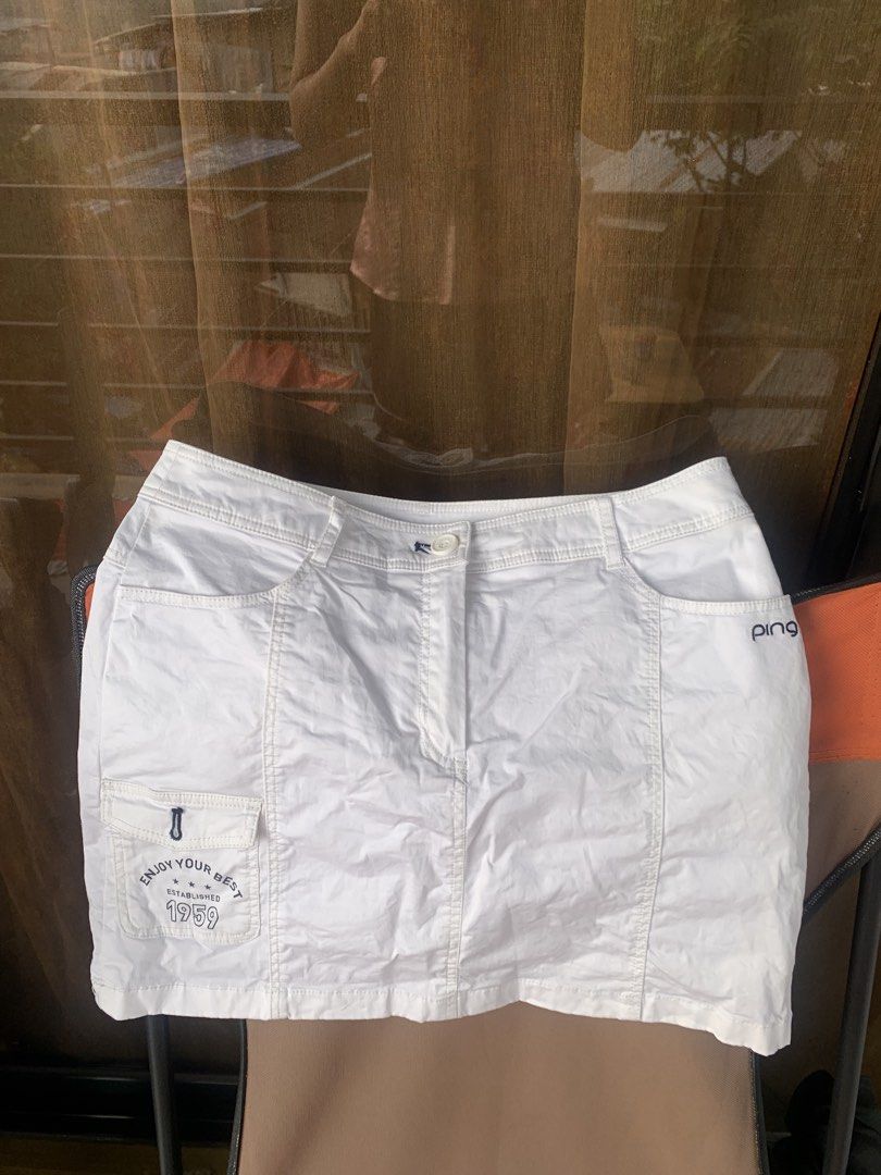PING golf skirt (Category: Activewear) located in Cebu City. Submitted by hiddenlabel (Listing ID 1462885864, Image 2). Description: PING GOLF SKIRT ⛳️ WAIST 29-30 Excellent condition.