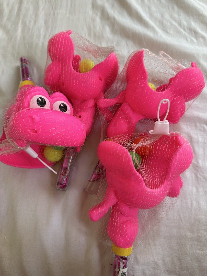 Pink Crocodile throwing balls (Category: Kids Toys) located in Manila. Submitted by michaellal91842 (Listing ID 1462967249, Image 3). Description: - Great for outdoor play - Easy to fill and shoot - Perfect for kids to have a blast - Ideal for summer fun Perfect for lootbag filler Mall quality/ bought sale sa mall 35pesos each nalang Popping candy expiration aug 2027.