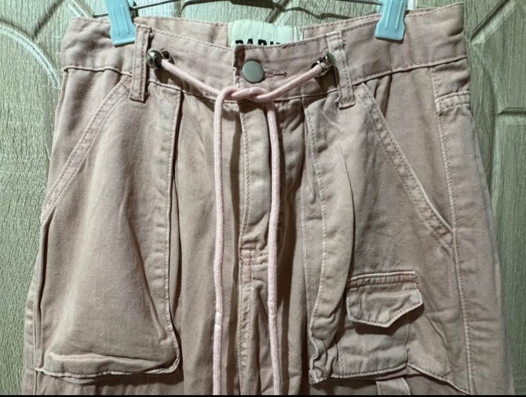 pink denim cargo pants (Category: Jeans) located in Manila. Submitted by yellemiese (Listing ID 1463087601, Image 1). Description: W: 25-26” L: 42” acid pink denim like new condition, no flaws 10/10 color rate.