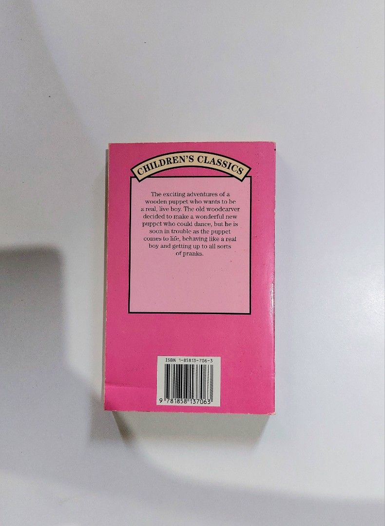 Pinocchio by Carlo Collodi (Category: Storybooks) located in Tanauan. Submitted by solanaclassics (Listing ID 1462921924, Image 2). Description: 📚 major bookshelf clean out / clearance sale ~ — RFS: decluttering my bookshelves and switching to digital books — MOP: Gcash | fast shipping *feel free to send a message if you wish to negotiate the price :).