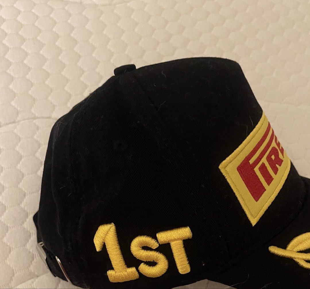 Pirelli F1 podium cap (Category: Caps & Hats) located in Quezon City. Submitted by thriftandthriveph_ (Listing ID 1463086382, Image 2). Description: .