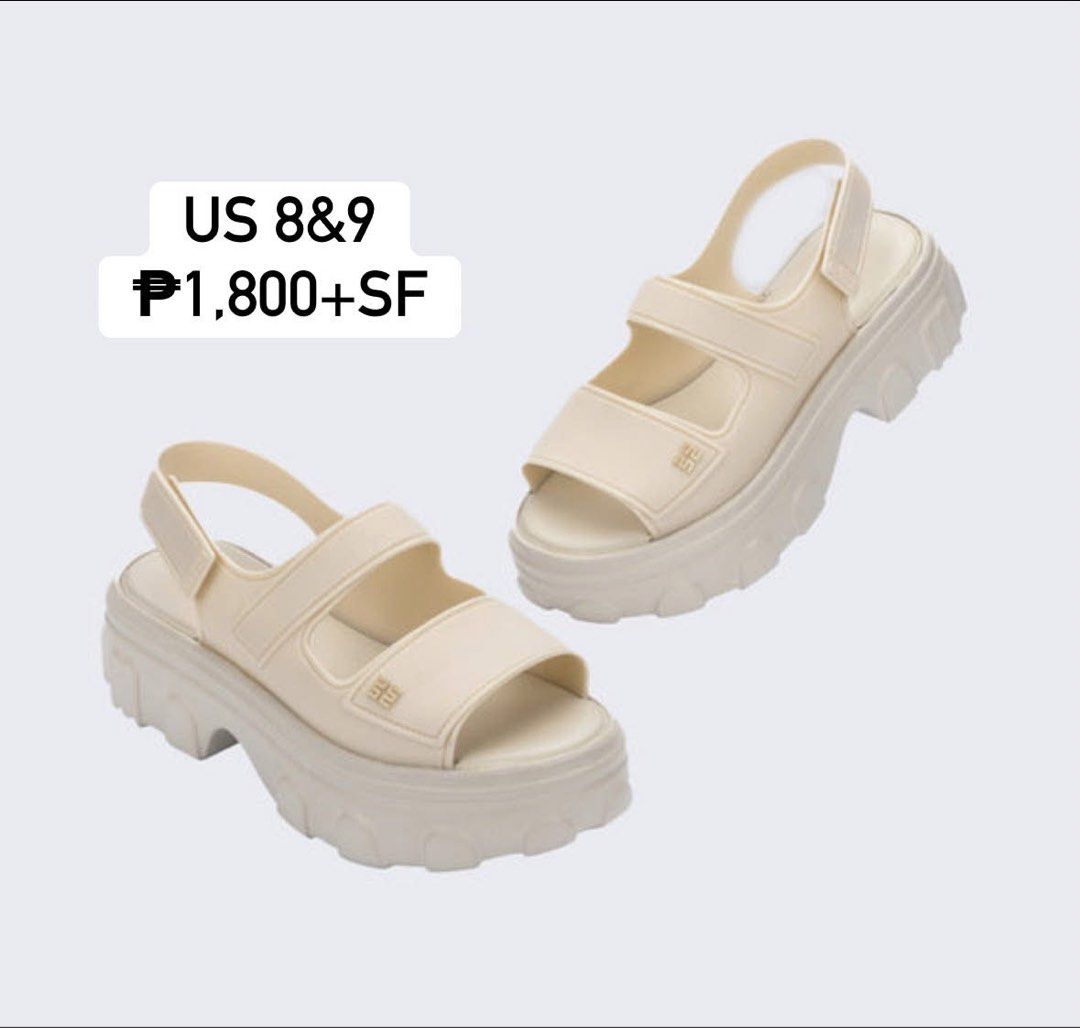Platform Sandals Available in Multiple Colors and Sizes (Category: Wedges) located in Rizal. Submitted by nacionmary47082 (Listing ID 1463068039, Image 2). Description: Melisssaa Ella Move Pre Order EDT Wednesday Full payment Mine Now Pay Now.