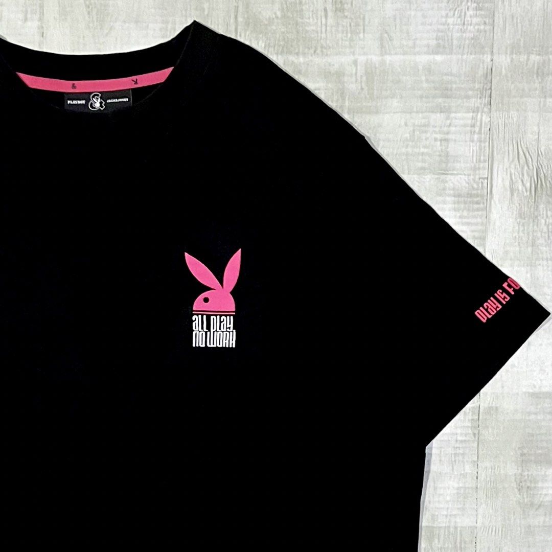 PLAYBOY x JACK&JONES (Category: Tshirts & Polo Shirts ) located in Manila. Submitted by rosejulieeen (Listing ID 1463103197, Image 3). Description: 🎱PLAYBOY x JACK&JONES •Size: XXL •Dimes: W23 - L29 •No issue - In good using condition 📍Location: Baesa, Quezon City ⚠️ 𝐏𝐥𝐞𝐚𝐬𝐞 𝐝𝐨 𝐧𝐨𝐭 𝐨𝐫𝐝𝐞𝐫 𝐢𝐟 𝐲𝐨𝐮 𝐜𝐚𝐧𝐧𝐨𝐭 𝐩𝐚𝐲 𝐨𝐧 𝐭𝐢𝐦𝐞 ⚠️ 𝐏𝐚𝐲𝐦𝐞𝐧𝐭 𝟏𝐬𝐭. 𝐍𝐎 𝐂𝐎𝐃.