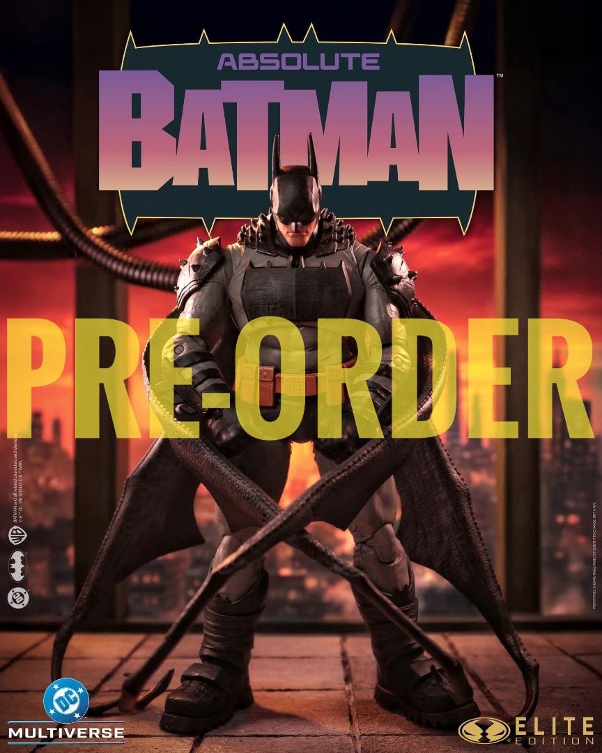 PO DP - Absolute Batman Elite Edition | McFarlane Toys (Category: Figurines & Statues) located in Manila. Submitted by jangfigz (Listing ID 1462896751, Image 1). Description: This listing is for pre-order. Please do not order if wait time is a concern for you. 3600 PO ea / 200 DP required. NO DP = NO ORDER. 🔥 ETA Q4 2026 💳 payments via BDO 📌 Sta Mesa, Manila 🚚 LBC / Lalamove ‼️ PRE-ORDER IS NOT GUARANTEED. SLOTS ARE SUBJECT TO SUPPLIER'S ALLO