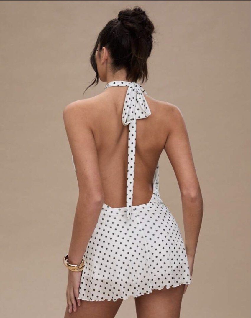Polka mini dress (backless) (Category: Dresses) located in Valenzuela. Submitted by coleenfern_ (Listing ID 1462897734, Image 2). Description: .