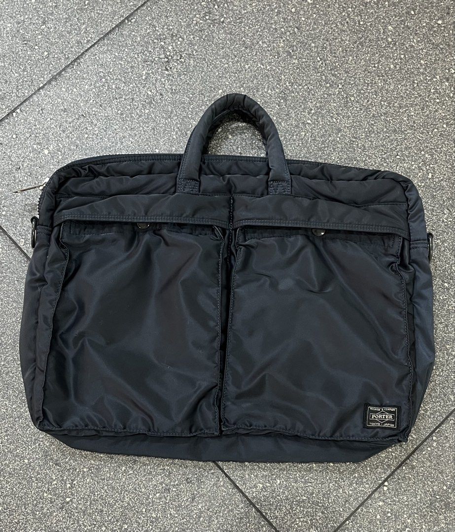 Porter Yoshida (Category: Briefcases) located in Pasay City. Submitted by trash_or_treasure.543 (Listing ID 1462936022, Image 1). Description: This is Porter Yoshida & Co. Tanker Helmet Bag featuring dual front pockets and top carry handles Authentic Dimensions: Length: 18 Width: 13.5 Issue: on last slide picture and no strap .
