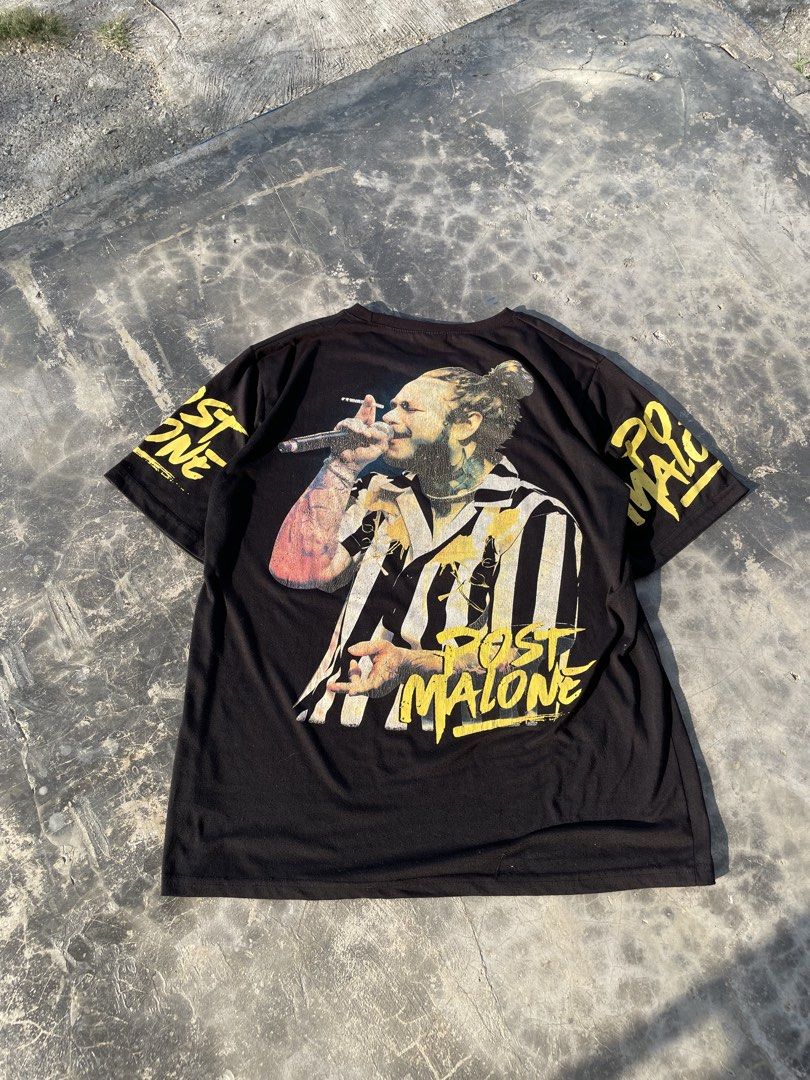 Post Malone Random Tee (Category: Tshirts & Polo Shirts ) located in Tagum. Submitted by yj-repethrift (Listing ID 1462983375, Image 3). Description: Dimes : 22x27 Condition : Great Condition Color Rate : 9/10 Issue : Minimal Hairlines Need Wash.