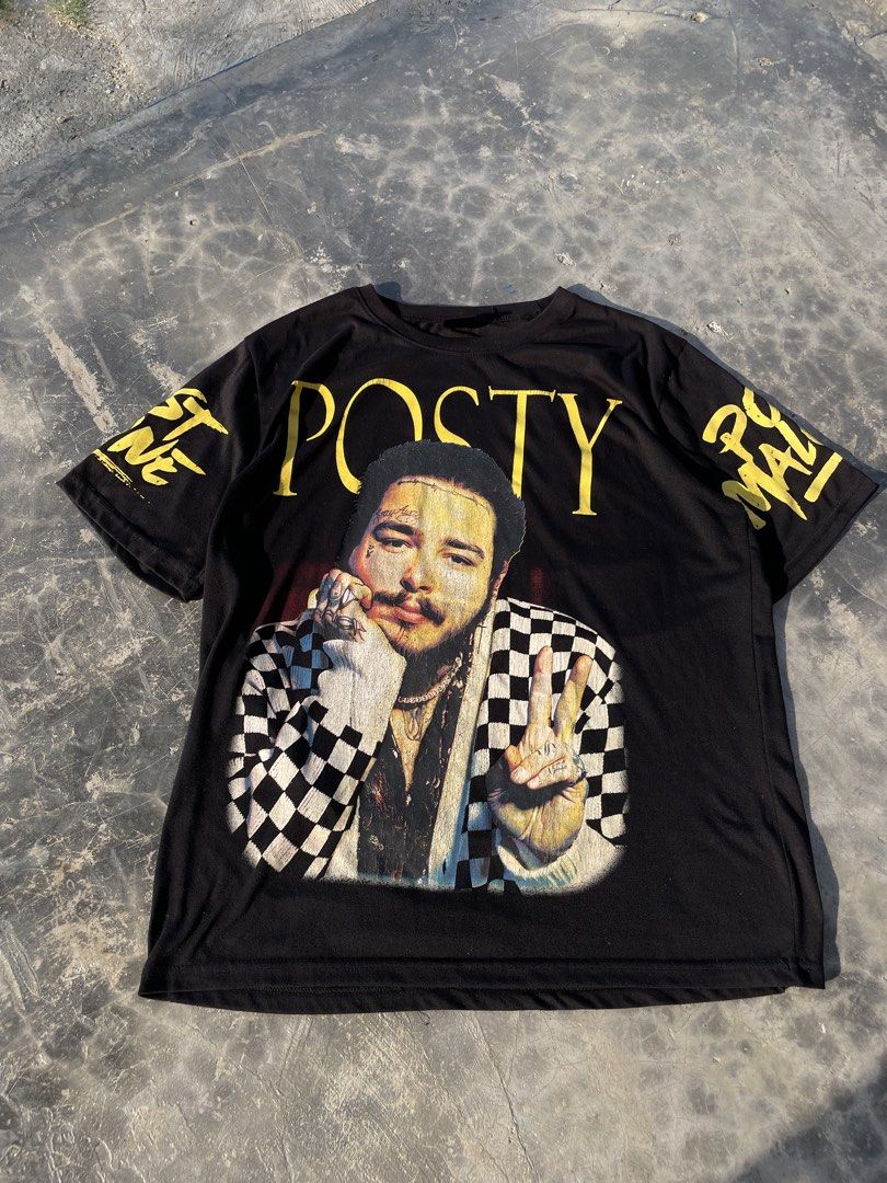 Post Malone Random Tee (Category: Tshirts & Polo Shirts ) located in Tagum. Submitted by yj-repethrift (Listing ID 1462983375, Image 1). Description: Dimes : 22x27 Condition : Great Condition Color Rate : 9/10 Issue : Minimal Hairlines Need Wash.