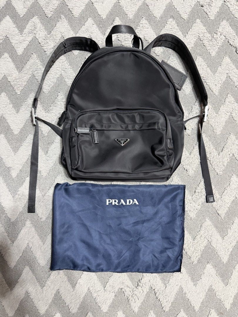 Prada - Nylon Backpack (Category: Backpacks) located in Cavite. Submitted by commoncourtesy (Listing ID 1463099027, Image 1). Description: With dustbag Self authentication.