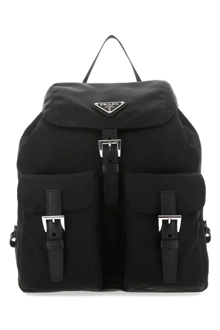 Prada Logo Plaque Small Backpack (Category: Luxury Bags & Wallets) located in Las Pinas. Submitted by dhliacmp (Listing ID 1462948871, Image 1). Description: Rank A-AB No inclusions Lampo zips Selling for only 7,500.
