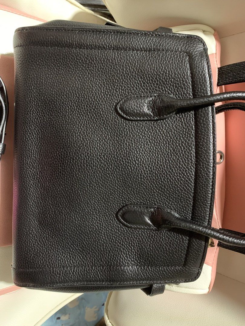 Preloved Kate Spade shoulder/handbag (Category: Purses & Pouches) located in General Trias. Submitted by vpshoppe (Listing ID 1463067263, Image 2). Description: Preloved Kate Spade shoulder/handbag/ sling bag color: black saffiano leather with minimal dents & scratches pls see photos with tag decluttering .