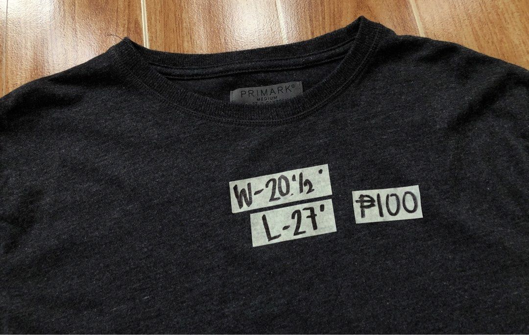 Primark Dark Grey Long Sleeved Shirt - Medium (Category: Coats, Jackets and Outerwear) located in Tarlac. Submitted by f8njcgvfqy90581 (Listing ID 1463111076, Image 3). Description: - Brand: Primark - Color: Dark Grey - Style: Long-sleeved shirt - Size: Medium - Approximate Measurements: Width 20.5", Length 27" - Features: Simple, comfortable, great for layering or wearing alone - Price: P100.