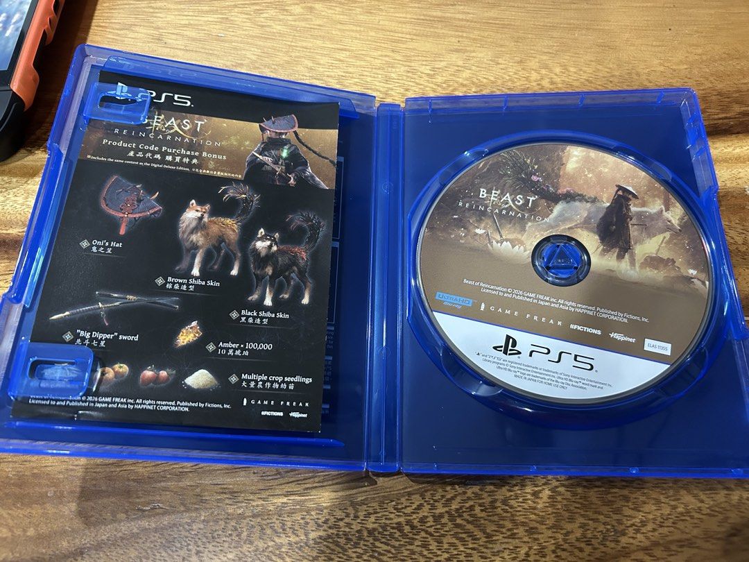 PS5 Beast of Reincarnation (Category: PlayStation) located in Manila. Submitted by momonjii (Listing ID 1462974107, Image 2). Description: - Freebie: PS5 Immortals Fenyx Rising - Both game discs are in excellent, scratch-free condition. - Original game cases are also well-maintained and in great shape. - Fantastic titles to enhance your PlayStation 5 game library. - Paranaque Area LAST PRICE MOP : GCash Same Day Delivery available. Shipping from 