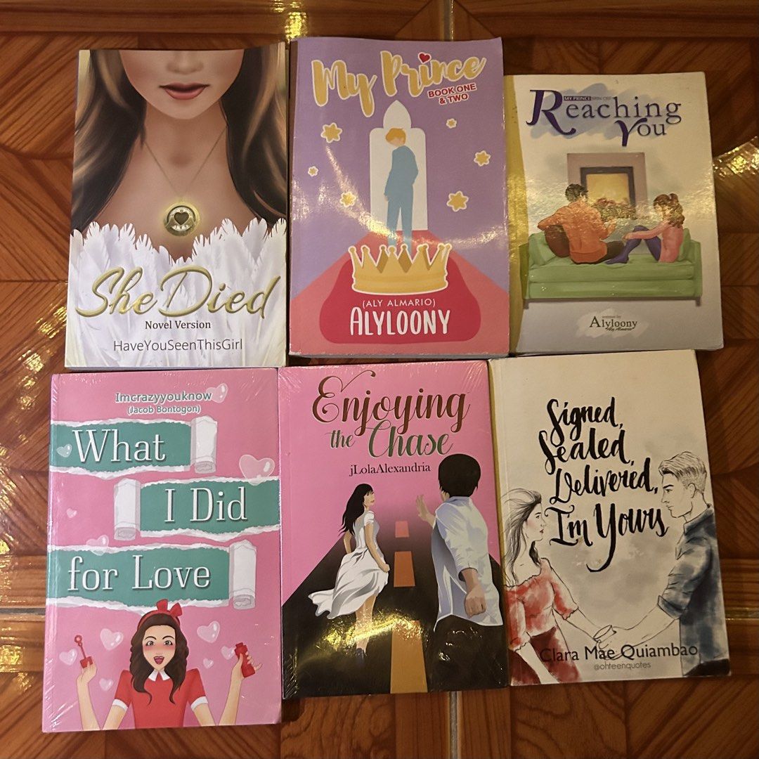 PSICOM BOOKS (Category: Storybooks) located in Pasig City. Submitted by glassyuri (Listing ID 1463046795, Image 1). Description: UNSEALED: - she died (novel version) - my prince (book 1 & 2) - reaching you (my prince spinoff) - signed, sealed, delivered, i'm yours SEALED: - enjoying the chase - what i did for love 100 each, take all for ₱600 + sf.