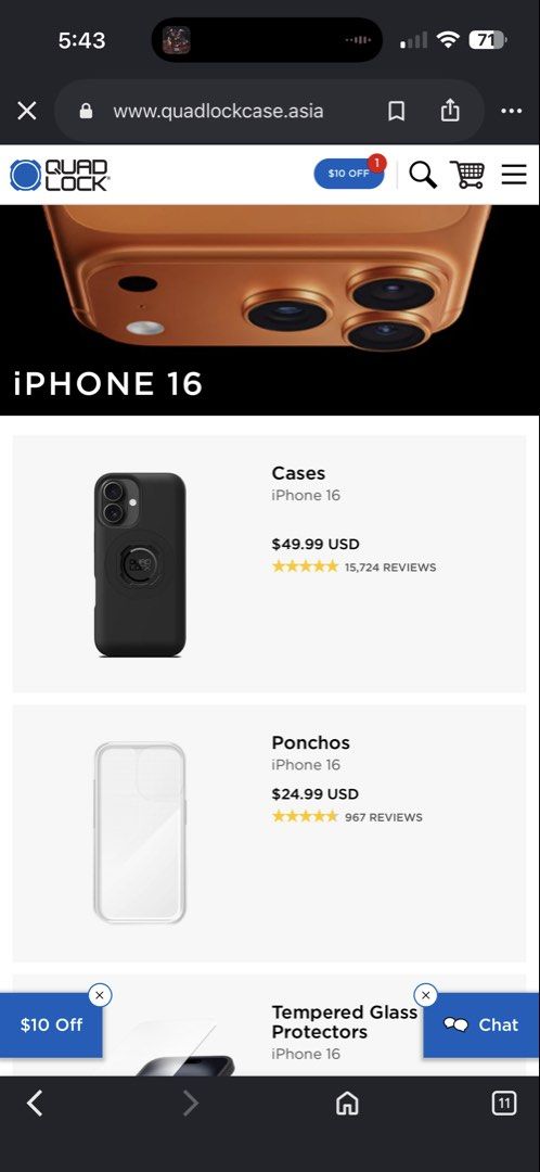 Quadlock Iphone 16 all black Case (Category: Cases & Sleeves) located in Cebu City. Submitted by sultrychicmary (Listing ID 1462995060, Image 3). Description: retails around 3k best for motorcyle use also.