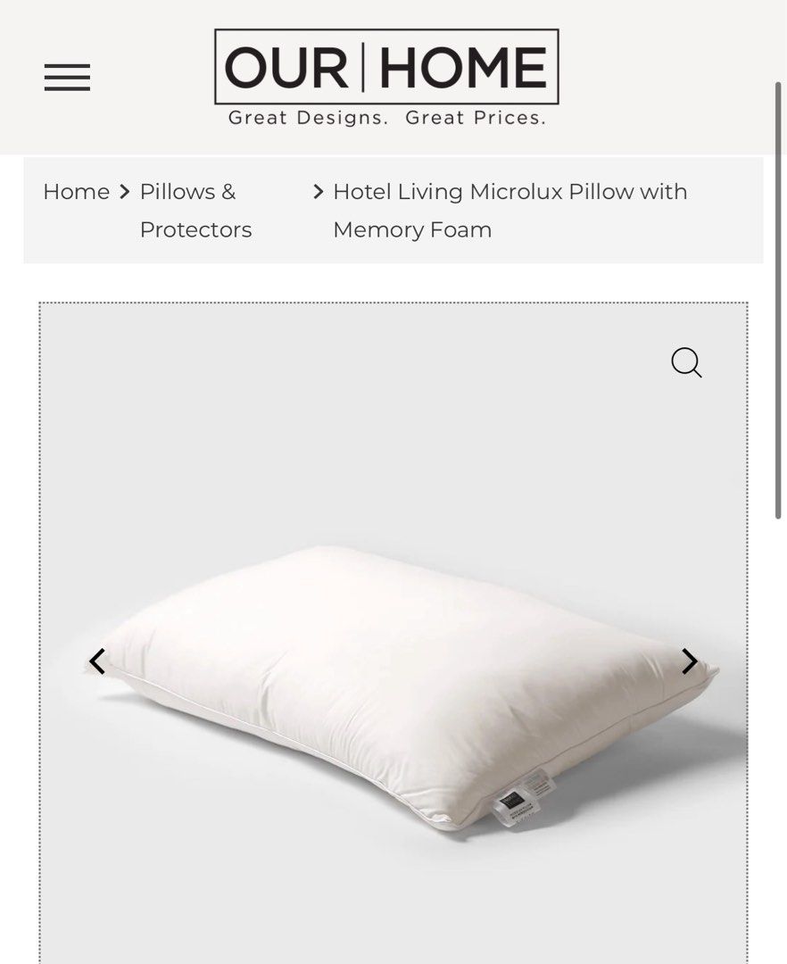 QUEEN SIZE MEMORY PILLOW (Category: Announcements) located in Quezon City. Submitted by prelovedsaleitems (Listing ID 1462889102, Image 1). Description: HOTEL LIVING MEMORY PILLOW.