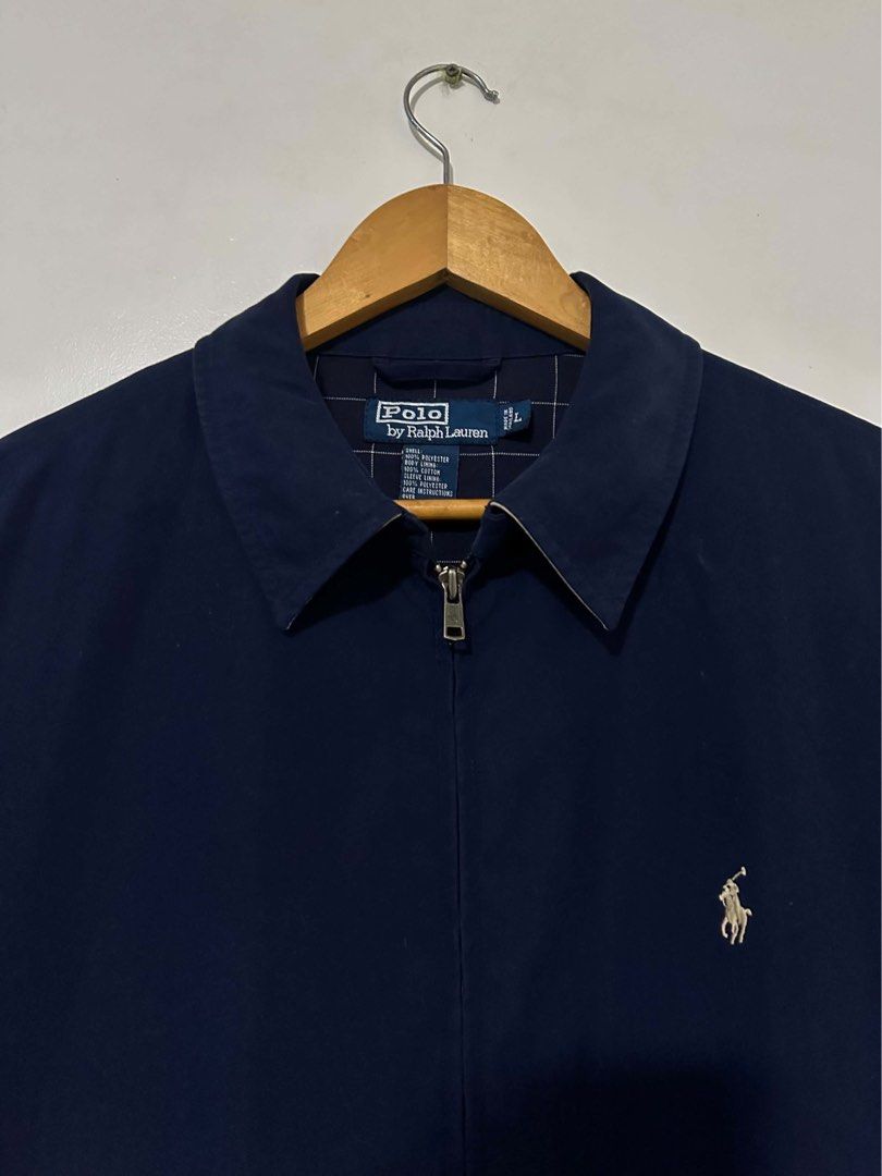 RALPH LAUREN - Navy Blue Harrington (Category: Coats, Jackets and Outerwear) located in Taytay. Submitted by blessedmf (Listing ID 1463026160, Image 3). Description: Condition: 10/10 Brandnew condition Issue: none PM FOR MORE DEETS! You can also hit me on my socials: Instagram - @steezy_bone192o Facebook - Kian Masangcay STRICTLY NO REFUND, NO RETURN & NO EXCHANGE 💸MOP: GCASH / PAY MAYA / CASH.