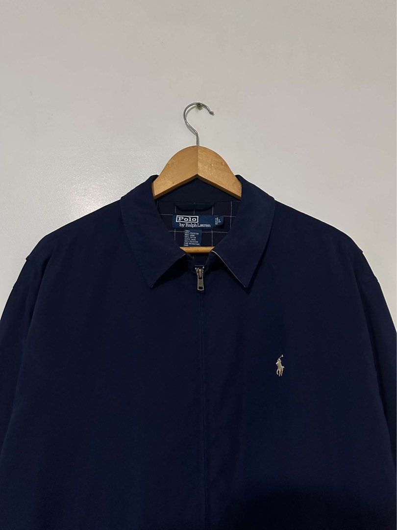RALPH LAUREN - Navy Blue Harrington (Category: Coats, Jackets and Outerwear) located in Taytay. Submitted by blessedmf (Listing ID 1463026160, Image 2). Description: Condition: 10/10 Brandnew condition Issue: none PM FOR MORE DEETS! You can also hit me on my socials: Instagram - @steezy_bone192o Facebook - Kian Masangcay STRICTLY NO REFUND, NO RETURN & NO EXCHANGE 💸MOP: GCASH / PAY MAYA / CASH.