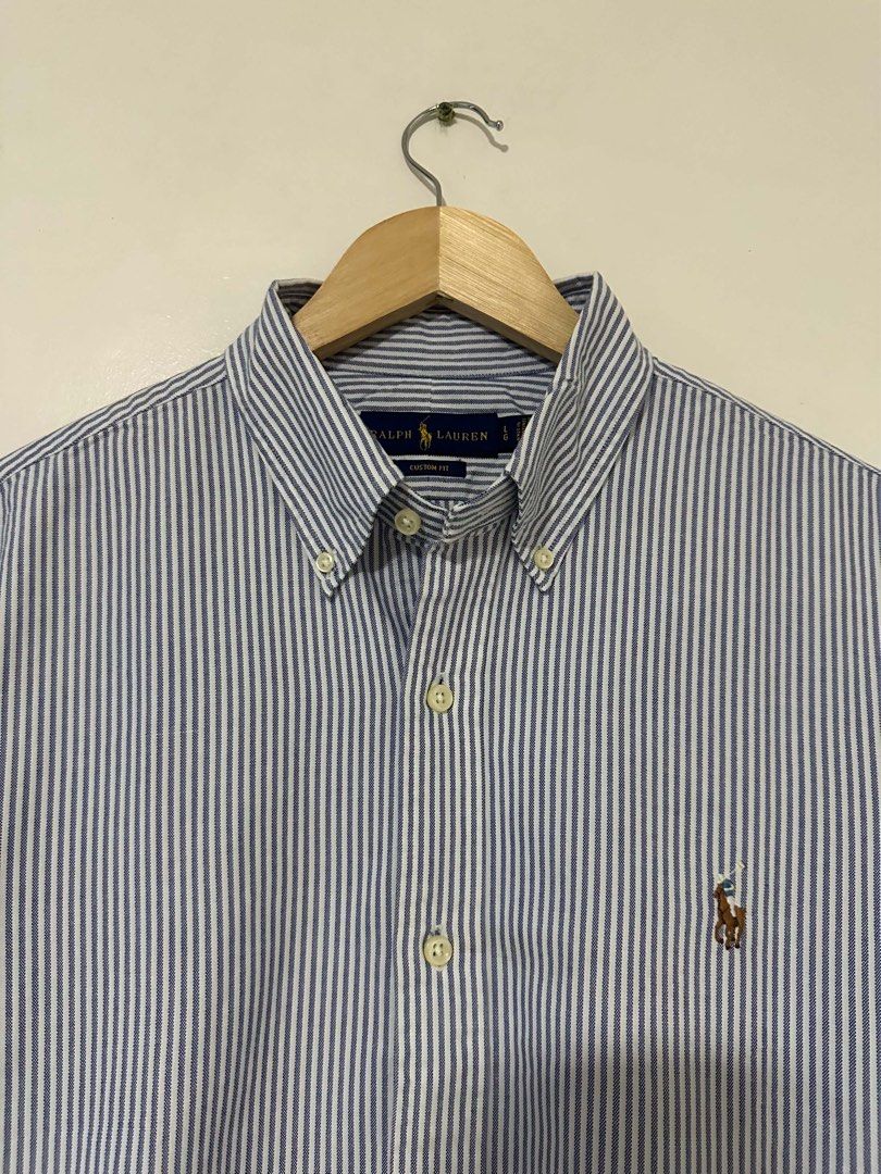 RALPH LAUREN - Stripes Longsleeve (Category: Formal Shirts) located in Taytay. Submitted by blessedmf (Listing ID 1463025680, Image 3). Description: Condition: 10/10 Brandnew condition Issue: none PM FOR MORE DEETS! You can also hit me on my socials: Instagram - @steezy_bone192o Facebook - Kian Masangcay STRICTLY NO REFUND, NO RETURN & NO EXCHANGE 💸MOP: GCASH / PAY MAYA / CASH.