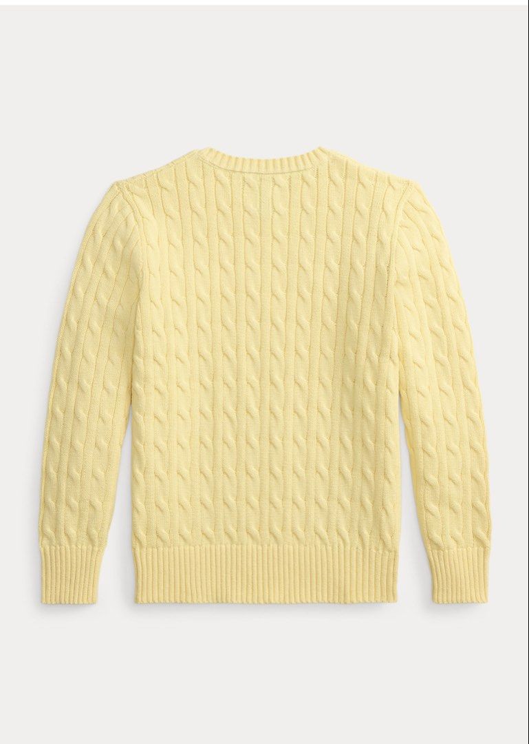 Ralph Lauren Cable-Knit Sweater (Category: Longsleeves) located in Taguig. Submitted by fp_declutters (Listing ID 1462935157, Image 2). Description: Bnew Ralph Lauren Cable Knit Sweater in Big Kids XL from the US This fits Small - Men, oversized for Med Women and Fits best Large Women.