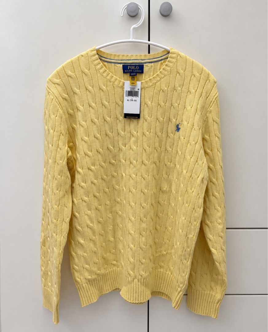 Ralph Lauren Cable-Knit Sweater (Category: Longsleeves) located in Taguig. Submitted by fp_declutters (Listing ID 1462935157, Image 3). Description: Bnew Ralph Lauren Cable Knit Sweater in Big Kids XL from the US This fits Small - Men, oversized for Med Women and Fits best Large Women.