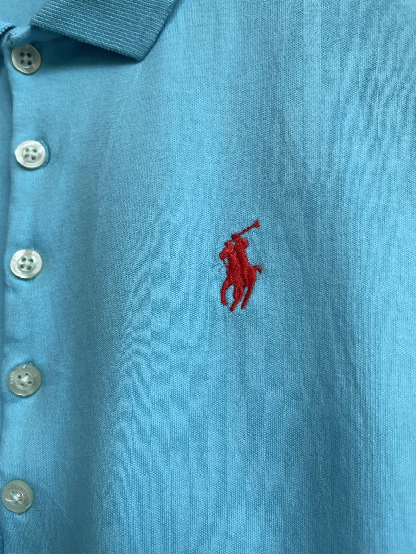 RALPH LAUREN FOR HER‼️‼️‼️ (Category: Shirts) located in Dumaguete. Submitted by Jazpherto (Listing ID 1463056202, Image 3). Description: RALPH LAUREN ‼️‼️‼️ 16.5 width. 22.5 length front 23.5 length back m on tag (womens) condition 9/10 *may konting scratch sa likod 350 add 85 shipping fee .