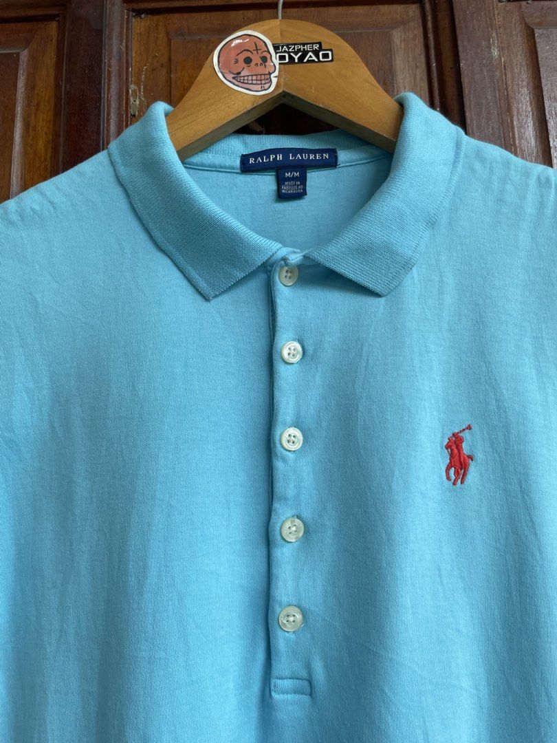 RALPH LAUREN FOR HER‼️‼️‼️ (Category: Shirts) located in Dumaguete. Submitted by Jazpherto (Listing ID 1463056202, Image 2). Description: RALPH LAUREN ‼️‼️‼️ 16.5 width. 22.5 length front 23.5 length back m on tag (womens) condition 9/10 *may konting scratch sa likod 350 add 85 shipping fee .