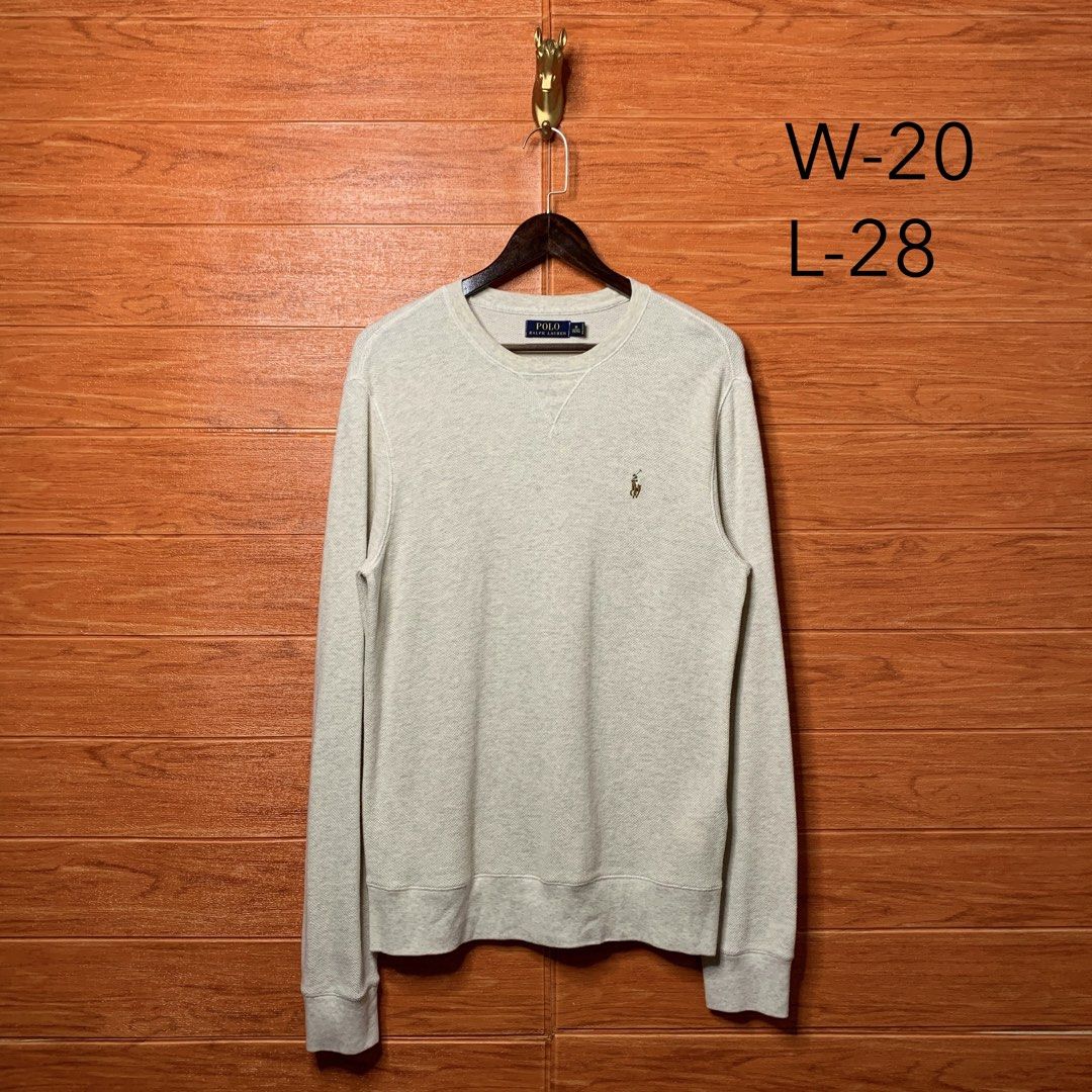 Ralph Lauren RL Beige Knitted Pullover (Category: Formal Shirts) located in Quezon City. Submitted by donklasiko (Listing ID 1463017736, Image 2). Description: Condition: 9.5+/10 Pristine condition Issue: non Refer to the dimension 🤗 PM FOR MORE DETAILS NO RETURN, NO EXCHANGE & NO REFUND! ✅I ALSO ACCEPT TRADE/SWAP TO ANYTHING JUST DROP YOUR OFFER Please manage your expectations, this is a secondhand item. What you see is what you get 😊 💵MOP: G
