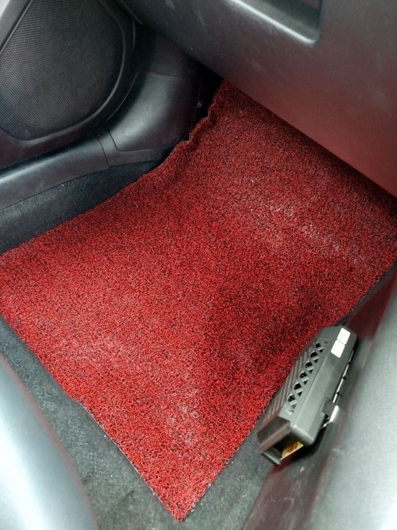 Red Car Floor Mat, Car Accessories, Interior Accessories, Floor & Mats ...