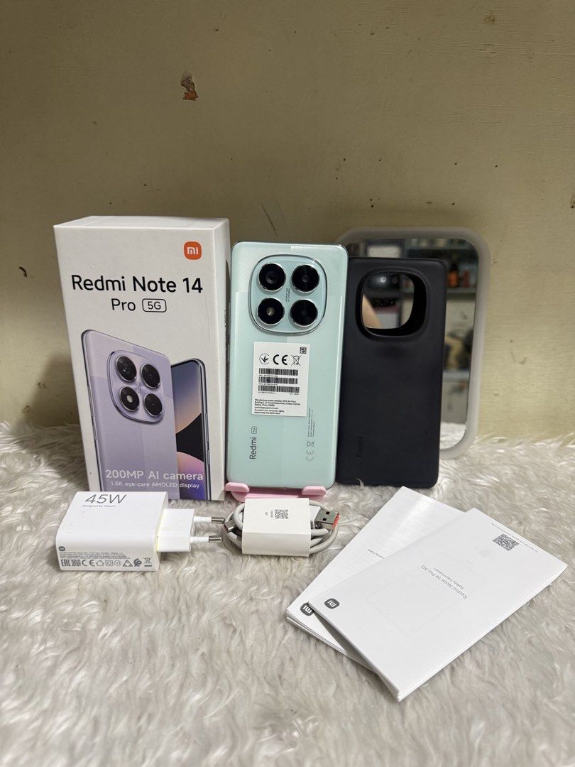 Redmi Note 14 Pro 5G (Category: Xiaomi) located in Pasig City. Submitted by rrpawnatics (Listing ID 1463024651, Image 1). Description: For Sale Only! NO TO SWAP. ❌ ₱12,000 ₱12,000 REDMI NOTE 14 PRO 5G Brandnew Condition 📌 NOT FINANCE ❌ • Gaming Chipset • 6.67” AMOLED DISPLAY • 120Hz REFRESH RATE • 1.5K RESOLUTION • 12GB+4GB • 256GB STORAGE - COMPLETE INCLUSION: UNIT CASE MANUAL BOX CHARGER Unli Reset sa meet-up. Unli Check sa meet-up. Pasig Pale