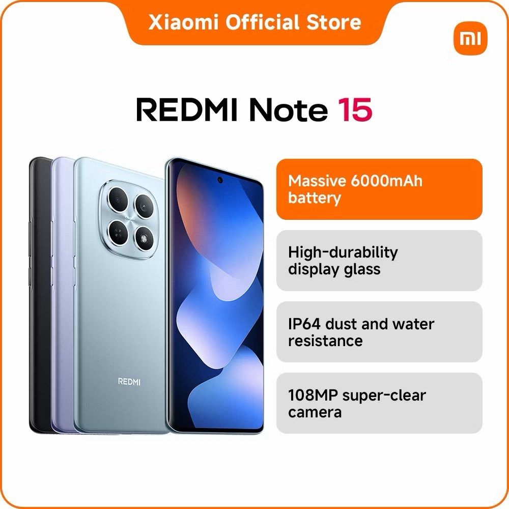 Redmi Note 15 (Category: Xiaomi) located in Caloocan City. Submitted by jm_realion (Listing ID 1462886454, Image 2). Description: Sealed pa po ito. Orig price is ₱14,999 Color purple Sold out na sa official store nila.